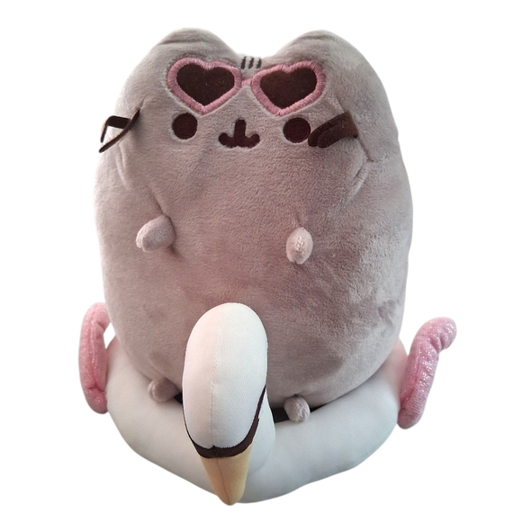 Pusheen Cat Plush with Heart Sunglasses & Swan Float - Picture 1 of 6